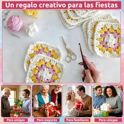 🧩🧷【50 diseños únicos】Juego de tarjetas de crochet