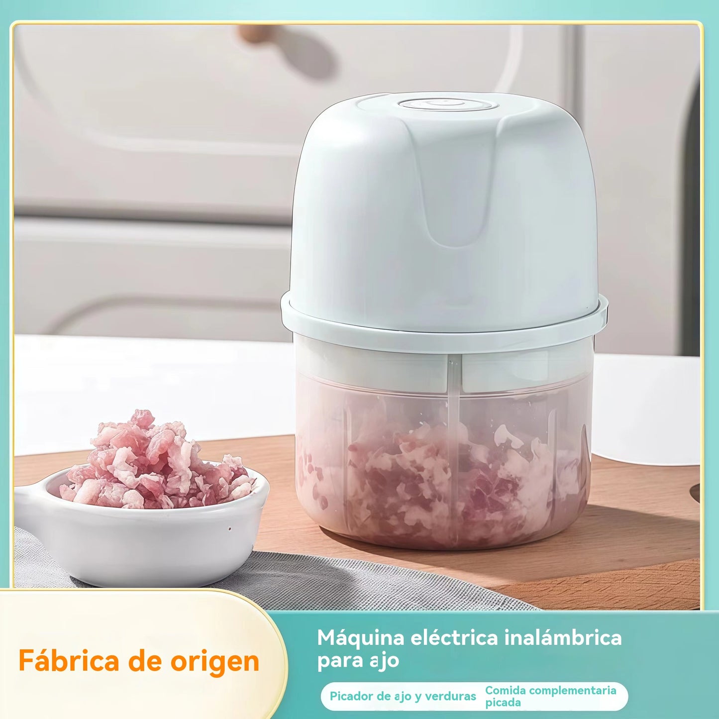 💥ПОСЛЕДЕН ДЕН НА РАЗПРОДАЖБАТА! 50% ОТСТЪПКА!⏰🎅Електрическа резачка за чесън, мини преносима резачка за зеленчуци