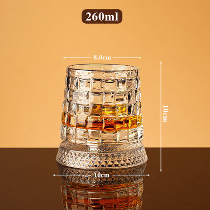 🥛💎Vaso de whisky giratorio 360°