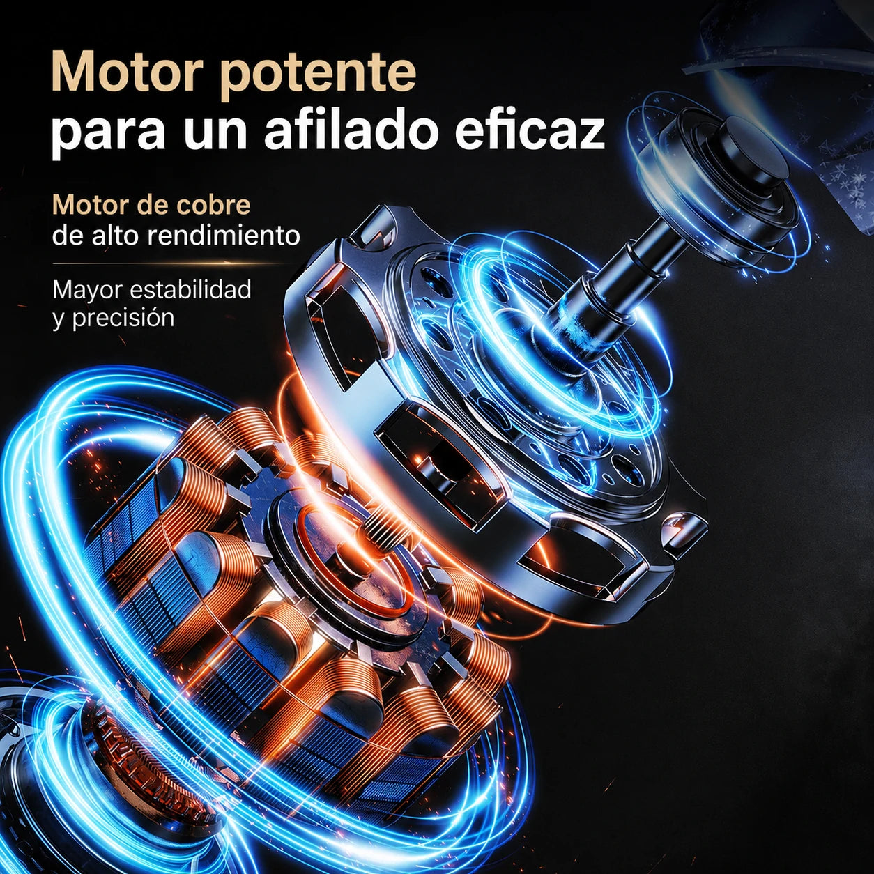 ⏳ ¡50% de descuento! 🔪 Afilador de cuchillos eléctrico inalámbrico multifuncional, recargable ✨