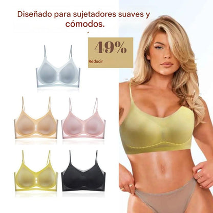 【🔥 Compra 3 y llévate 3 gratis】👙 [3 piezas/6 piezas/9 piezas] Sujetador ultrafino de seda helada [40-100 kg]