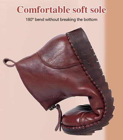 🔥【Oferta por tiempo limitado】🔥【Tallas 35-42】Botas de mujer para otoño/invierno, suela suave con cremallera, elegantes y cómodas