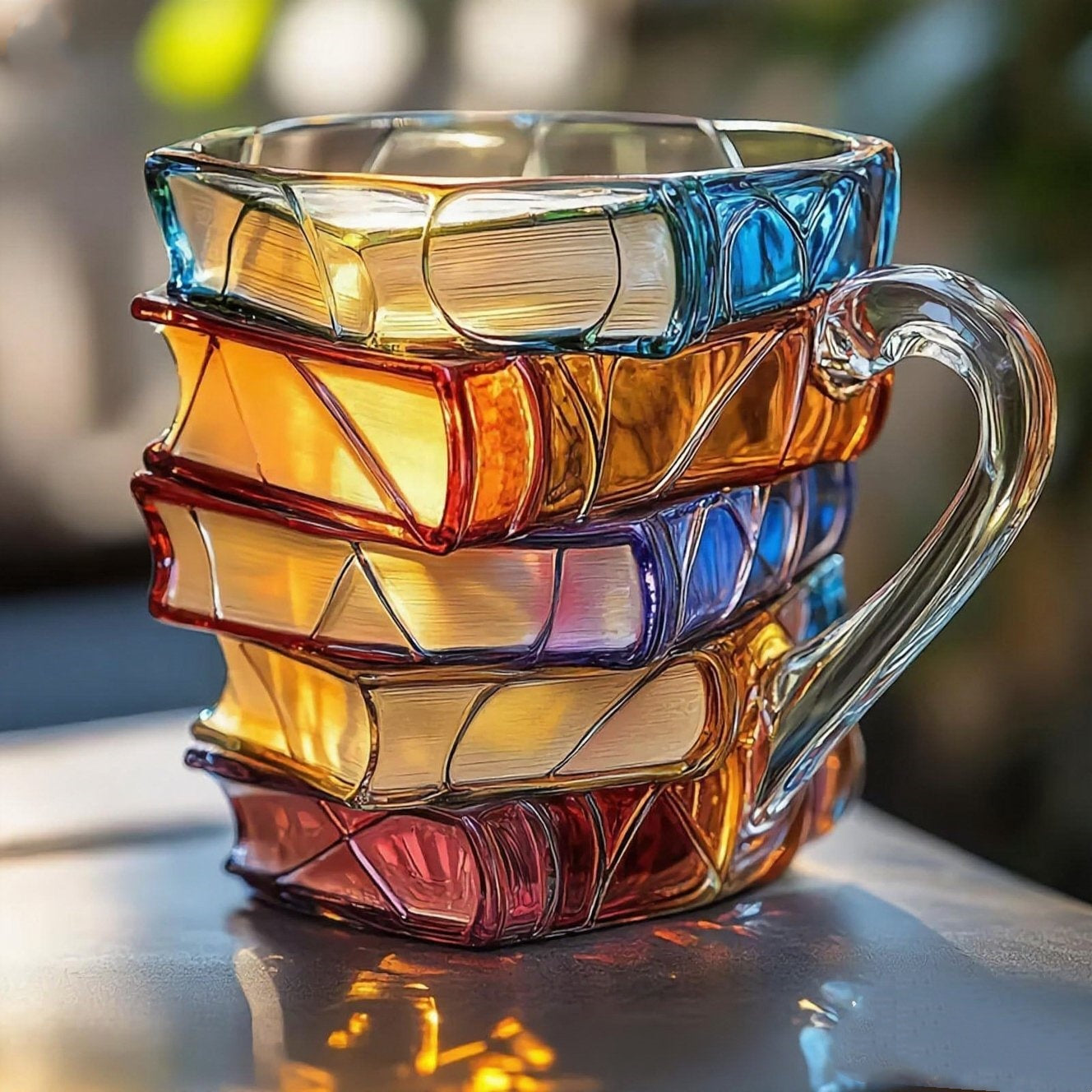 ✨【Oferta por tiempo limitado】📚Taza de café con forma de libro pintado en 3D