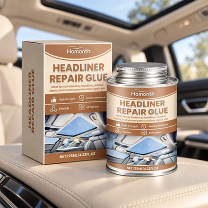 🚗Adhesivo reparador para desgarros en el tapizado del techo del vehículo (tela y cuero)