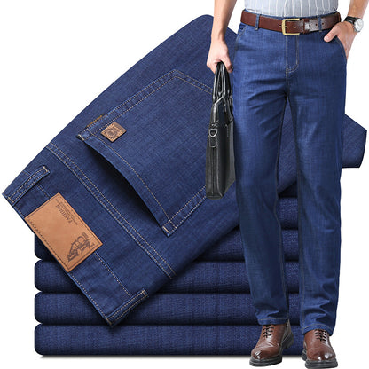 🔥 【60–110 KG】👖👖 Pánske rifle, jednoduché, casual, univerzálne, vo veľkých veľkostiach