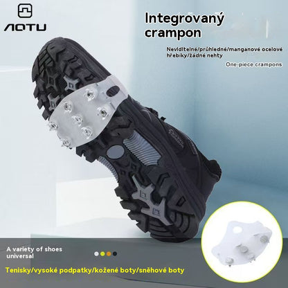 【Kúp 1, získaj 3 zadarmo】 Viaczubé mačky na topánky, protišmykové, vhodné na turistiku v prírode, ako aj na snehovú turistiku, horolezectvo, lezenie po skalách a zimné ľadové oblasti