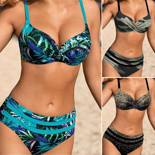🔥👙🎀[S-5XL] 👙2024 nové priedušné plavky s potlačou z čistej bavlny🔥 3696732