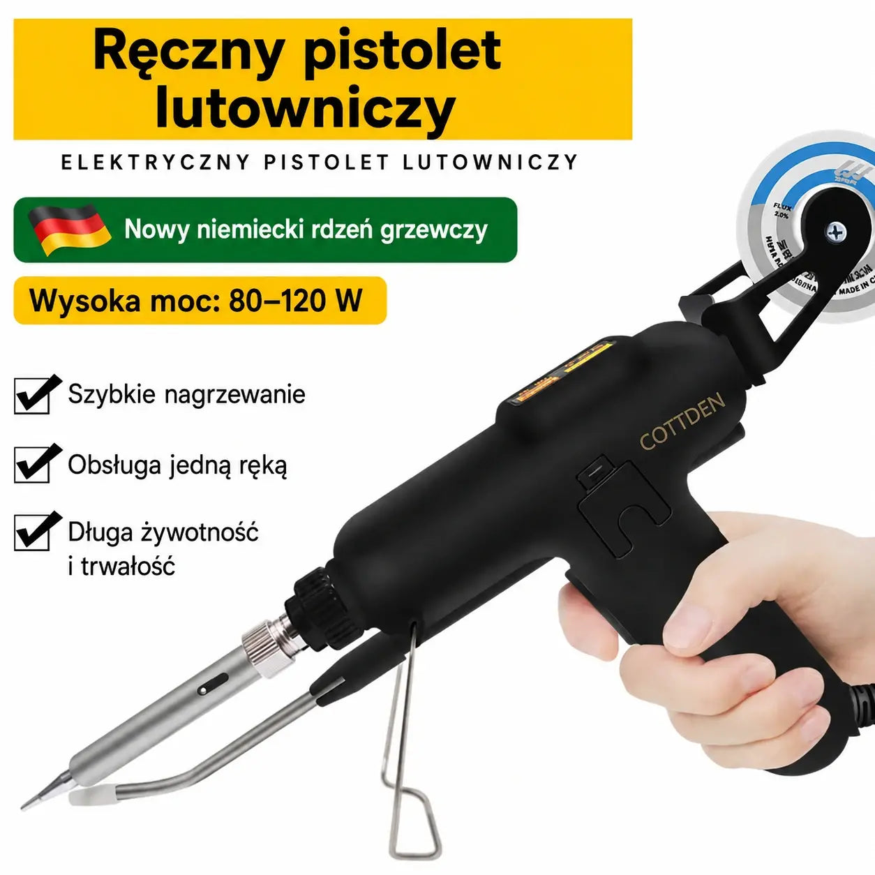 ⏳ Specjalna oferta ograniczona czasowo ⌛ Wydajna lutownica elektryczna 80W 🔥