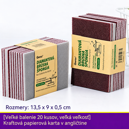 🫧【Balenie 20 kusov】Obojstranná brúsna špongia – výkonná a multifunkčná na čistenie.