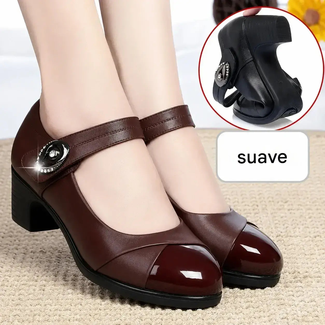 [35-42] Zapatos de plataforma de suela blanda adecuados para mujeres con dolor de pies.