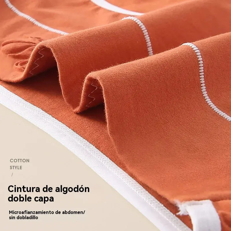🎁【Compra 4 y llévate 3 gratis】✨🩲Ropa interior de algodón puro de cintura alta para mujer, entrepierna inferior antibacteriana con grafeno 7A, realce de abdomen y glúteos, braguitas transpirables.