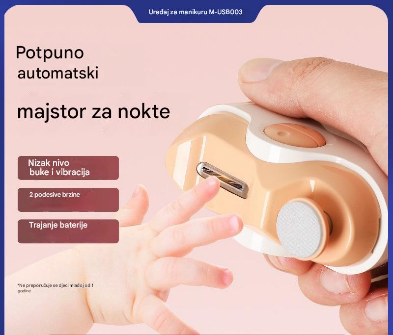 ✂️💅 【Nadograđena verzija】Višenamjenska električna turpija za nokte sa zaštitom od uklještenja, električne škare za nokte