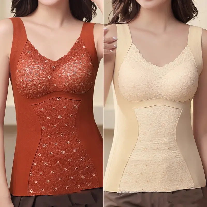 ❤️🔰【Compre 1 y obtenga 1 gratis】🔥Ropa interior de encaje cálido para agrandar los senos, nuevo estilo