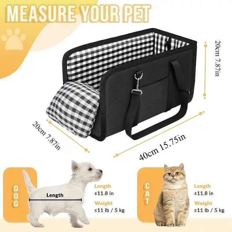 🐶¡Disfruta ahora de un 50% de descuento! 🎁Elevador de asiento portátil para perros para el coche, incluye cinturón de seguridad y transportín acolchado para mascotas.