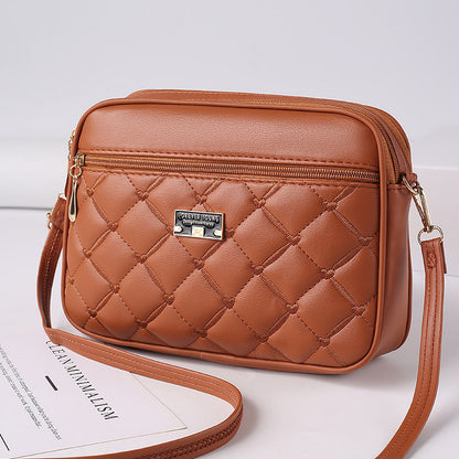 Módní velkokapacitní taška přes rameno z měkké kůže