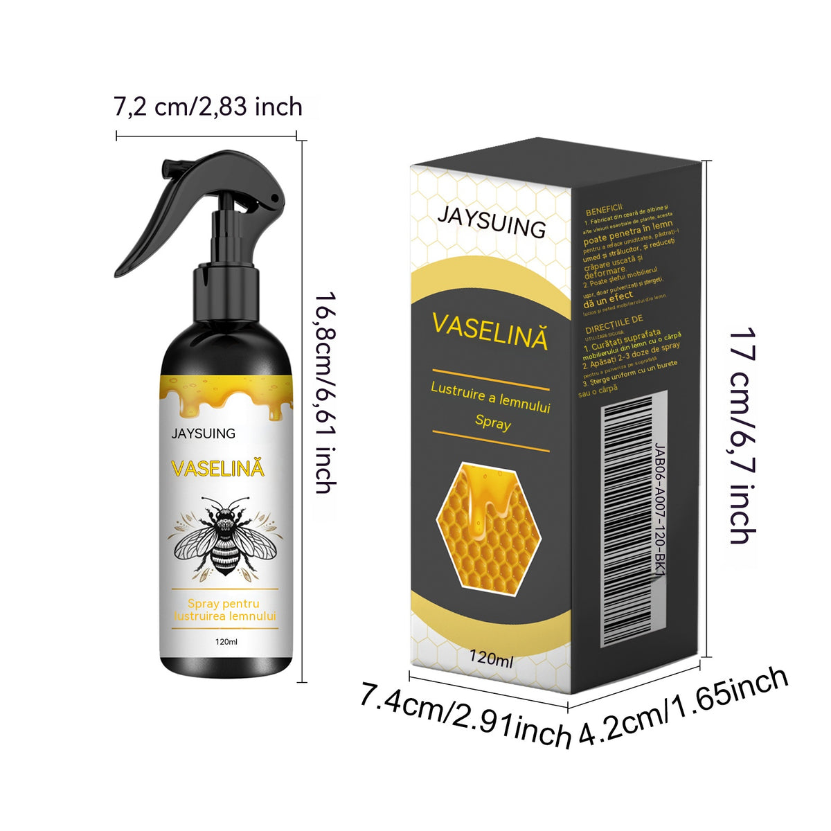【Compra 1 y llévate 1 gratis】🍯 Spray pulidor de madera con infusión de cera de abeja para el mantenimiento de muebles y la prevención de grietas.