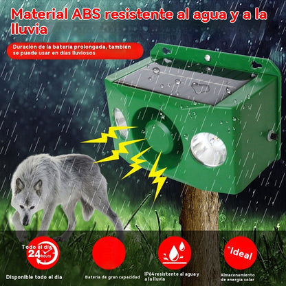 【✨50% de descuento por tiempo limitado】🐅Repelente ultrasónico de animales salvajes alimentado por energía solar