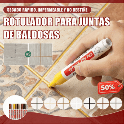 🔥【Paquete de 2】Lápiz para lechada de baldosas de cerámica resistente al moho y al agua