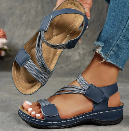 ✨✨Verano 2026, nuevo estilo, sandalias de punta abierta, plataforma, a la moda, con hebilla y cinturón.