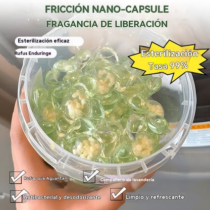 💦【Paquete de 100 cápsulas✨】Cápsulas de detergente para ropa Camellia 5 en 1 con fragancia de larga duración, ¡incluso más fragante que el perfume!