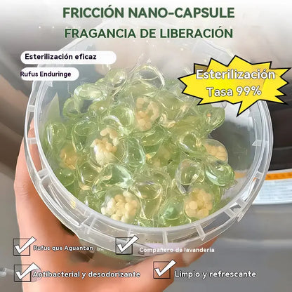💦【Paquete de 100 cápsulas✨】Cápsulas de detergente para ropa Camellia 5 en 1 con fragancia de larga duración, ¡incluso más fragante que el perfume!
