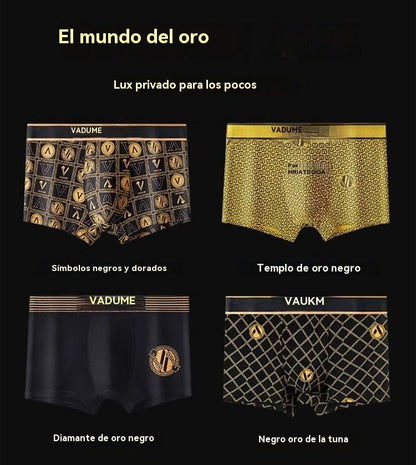 ⏰Oferta por tiempo limitado:🎁【Paquete de 4】👦🩲Ropa interior masculina nueva, calzoncillos bóxer antibacterianos 7A para hombre ｜Transpirables y antibacterianos