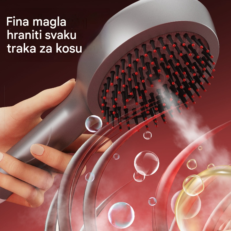 💆‍♀️Češalj za masažu s raspršivačem opušta vlasište, češalj za masažu za stiliziranje i njegu kose za kućnu upotrebu s vibracijskom masažom