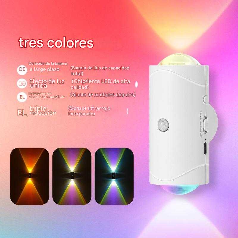 🔥Compra 1 y llévate 1 gratis🔥💡Luz nocturna inteligente con sensor de cuerpo humano, lámpara de pared magnética recargable