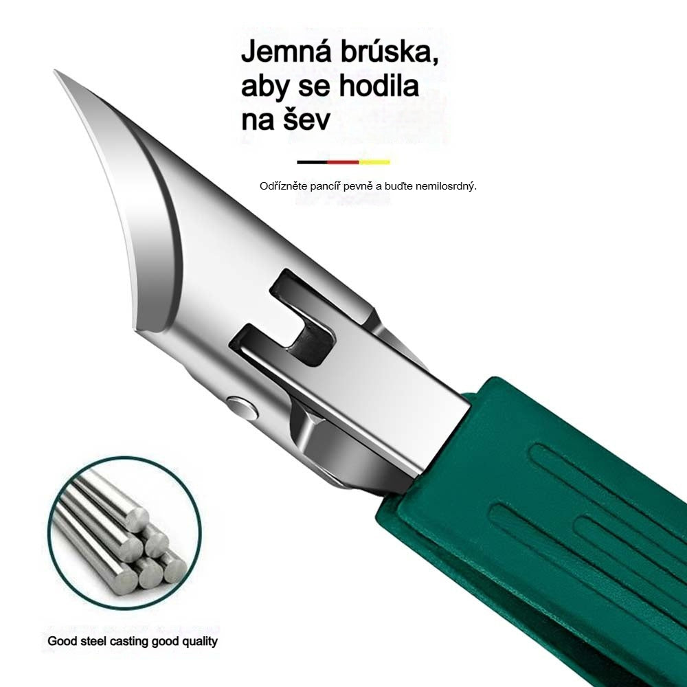 🔥 【Model 2026】🔥 Kleštičky na nehty s 25° šikmým ostřím a ochranou proti odletování (sada 3 ks)