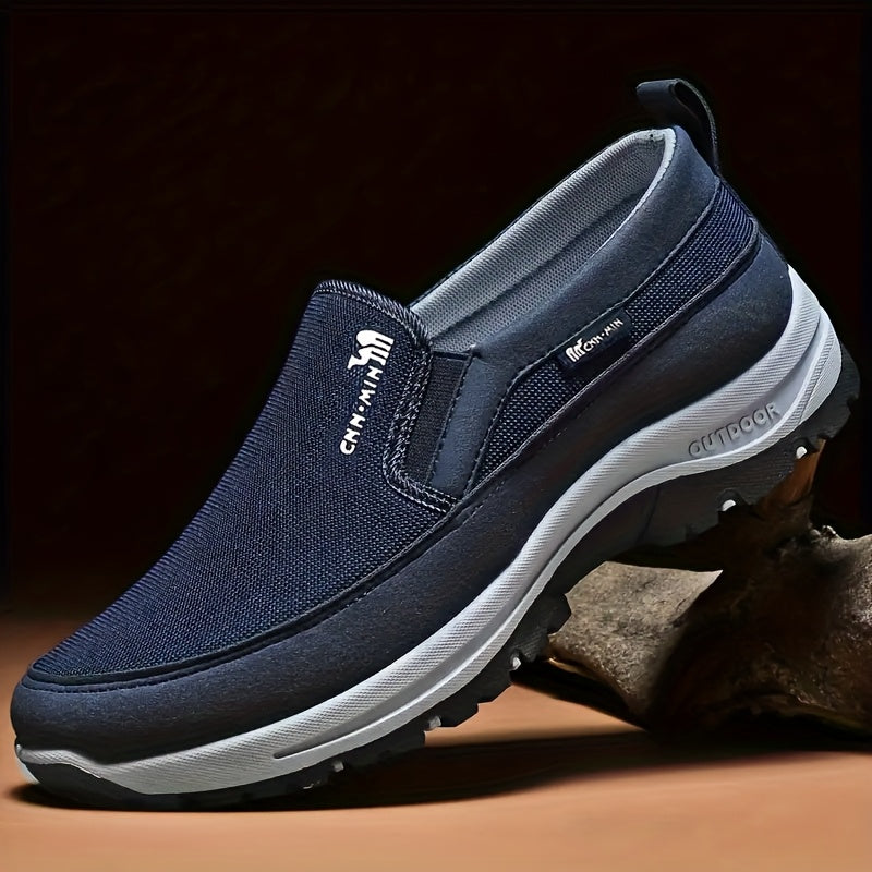 👟Лятна разпродажба 🏆【размери 39-45】Мъжки удобни мокасини против хлъзгане | Дишащи плетени обувки тип
