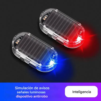 [Paquete de 2] 🚨 Luz de advertencia antirrobo para coche con energía solar