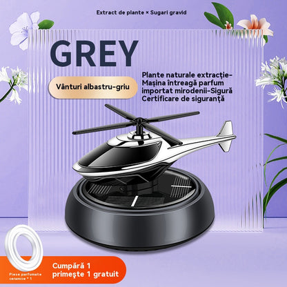 🔥🔥Ornamente solare în formă de avion montate pe mașină, aromaterapie solară inovatoare, se pot roti la soare, parfum de lungă durată