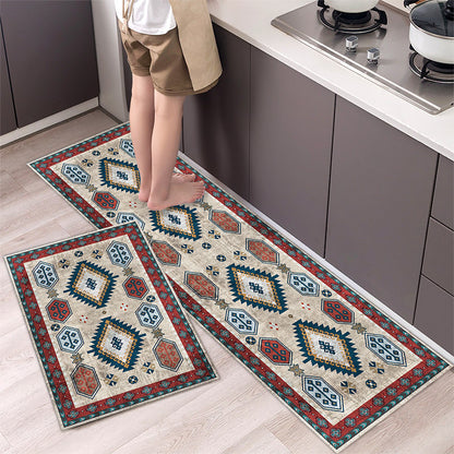 💥49% de descuento 【2 piezas】🌺Alfombra de cocina antideslizante absorbente alfombra de cocina larga【40*60cm+40*120cm】