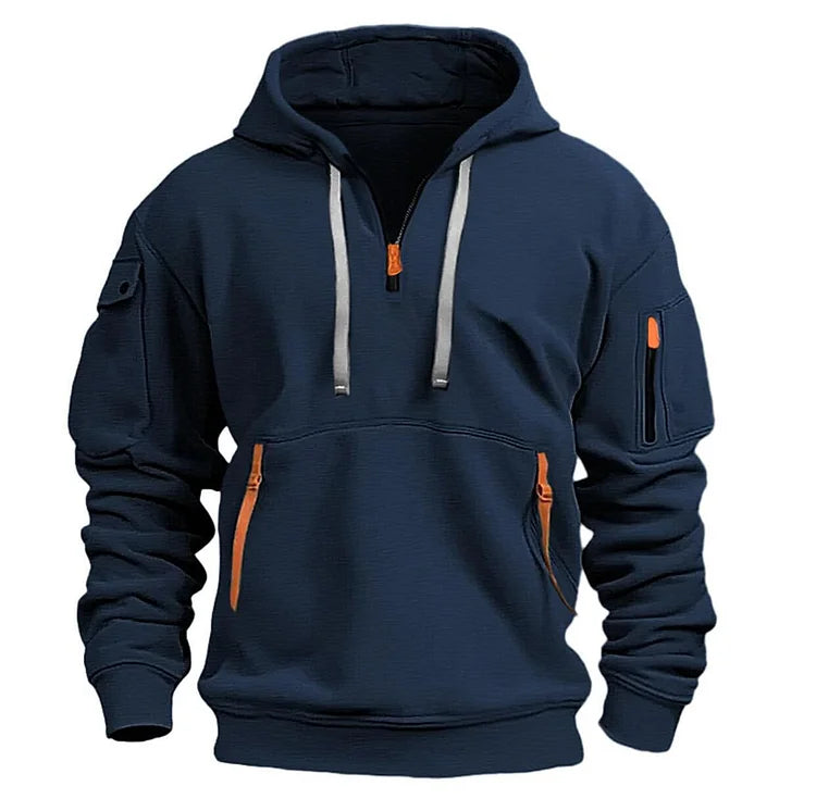 【S-5XL】Pánske mikiny s kapucňou na zips a viacvreckové mikiny   3752467