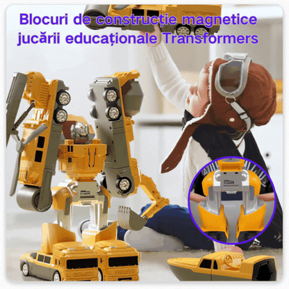 【50% PROMOCJI】【16 sztuk】Klocki magnetyczne, Edukacyjne zabawki Transformers