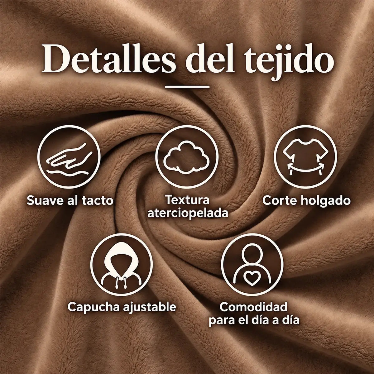 【S-5XL】Jersey holgado con capucha y cordón ajustable para otoño/invierno de 2026