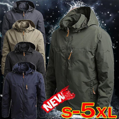 Zľava 50% v posledný deň💥💥💥Velká velikost venkovní příležitostné větrovka s kapucí bunda