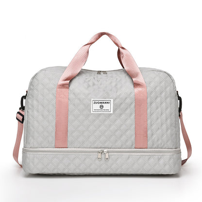 🔥 Elegante bolsa de viaje de gran capacidad con diseño de separación para uso húmedo y seco, adecuada para yoga y fitness