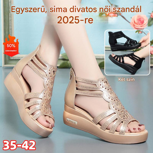 🔥👡【35-40】 Nové módne jednofarebné dámske sandále 2025