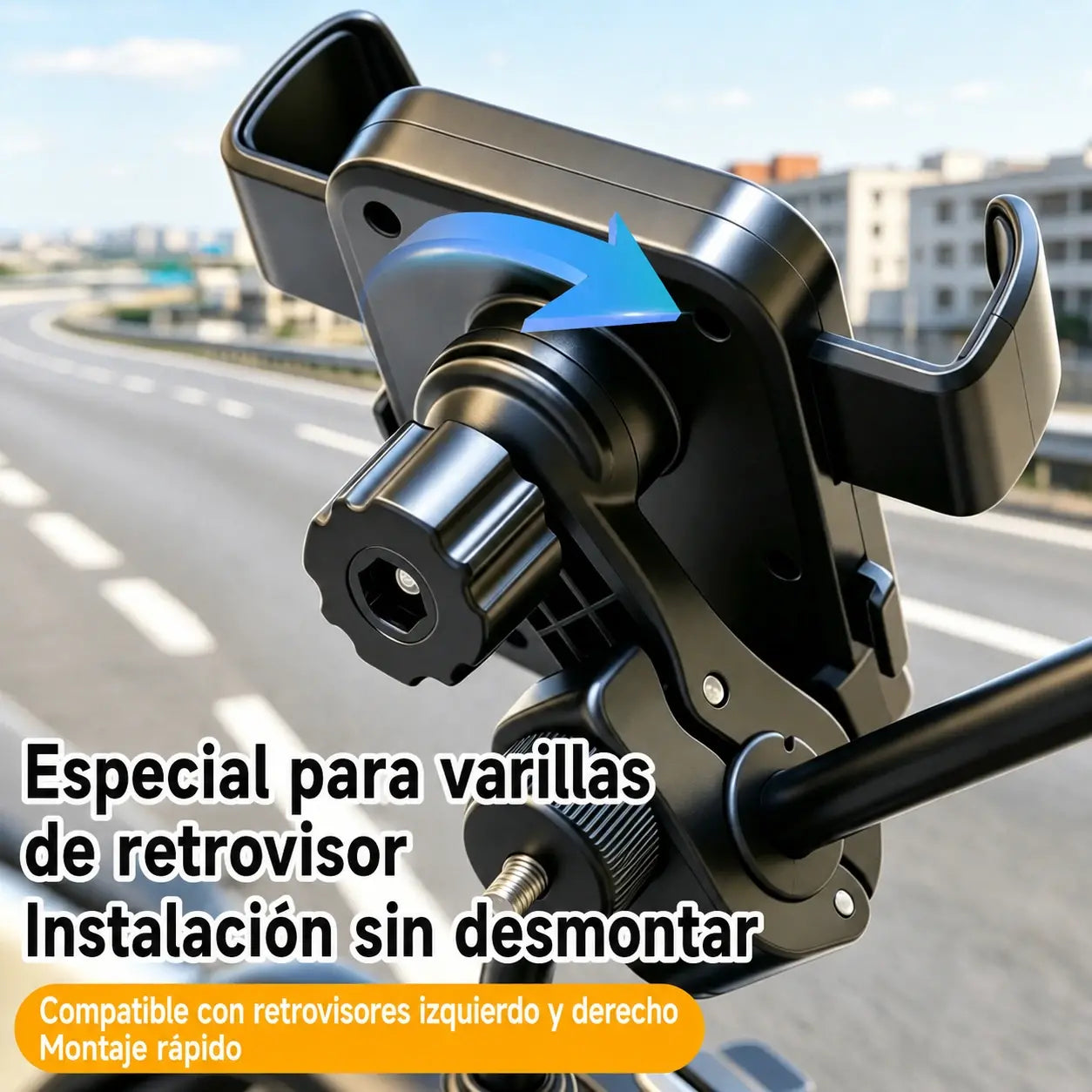 🚴 Soporte para móvil de bicicleta y moto con agarre firme