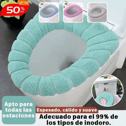 🔥【Set de 4 piezas】🔥 Asiento de inodoro universal térmico para invierno