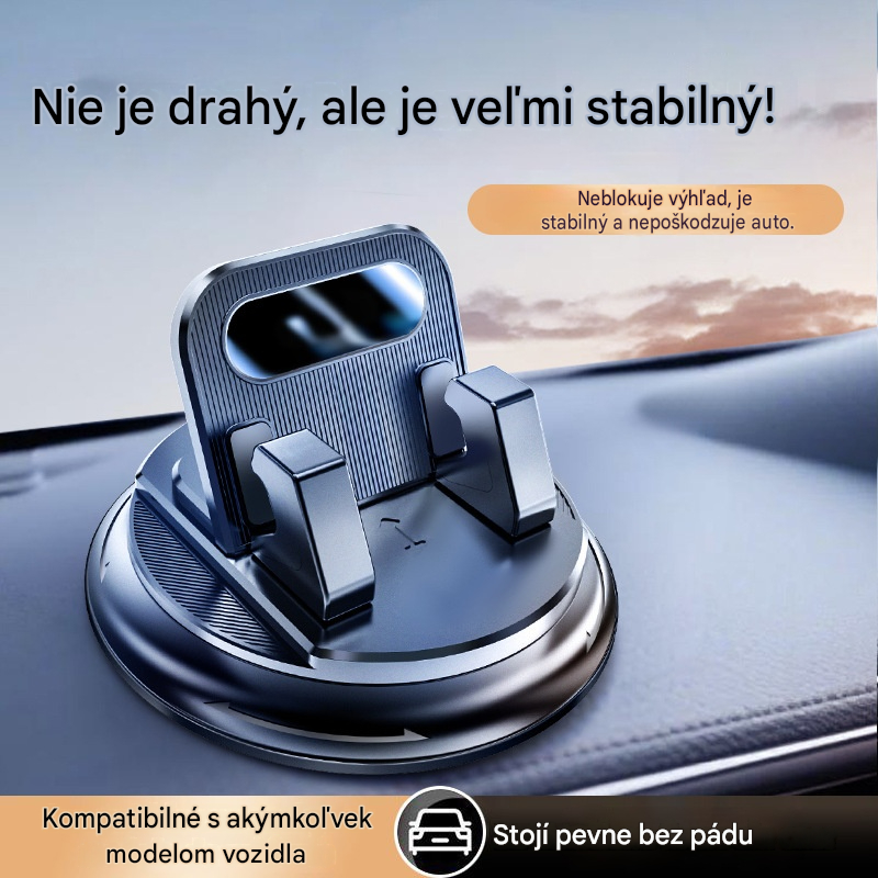 🎯 50% ZĽAVA NA VŠETKO! Otočný držiak na telefón – bezpečné upevnenie na palubnú dosku, guma s vysokou priľnavosťou 🧭🔄 【Zaručená kvalita】
