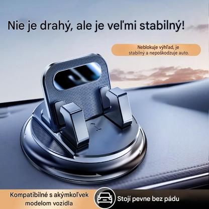 🎯 50% ZĽAVA NA VŠETKO! Otočný držiak na telefón – bezpečné upevnenie na palubnú dosku, guma s vysokou priľnavosťou 🧭🔄 【Zaručená kvalita】