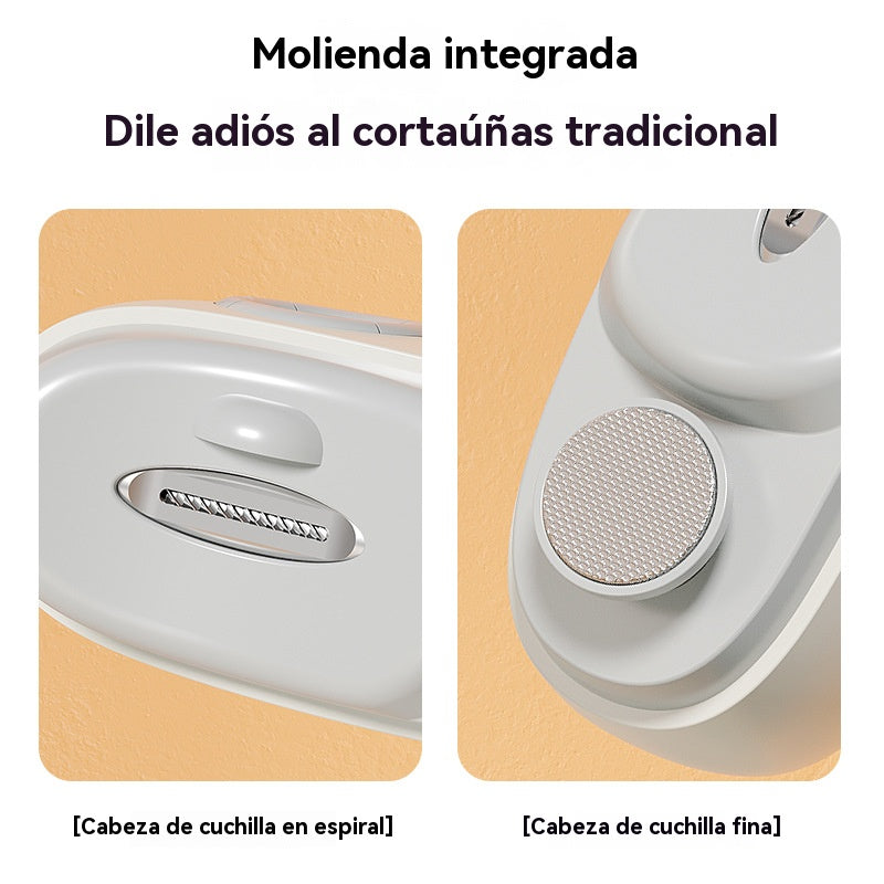 ✂️💅🔥¡Oferta por tiempo limitado!🔥 Lima de uñas eléctrica multifuncional, cortauñas eléctrico con protección antipellizcos