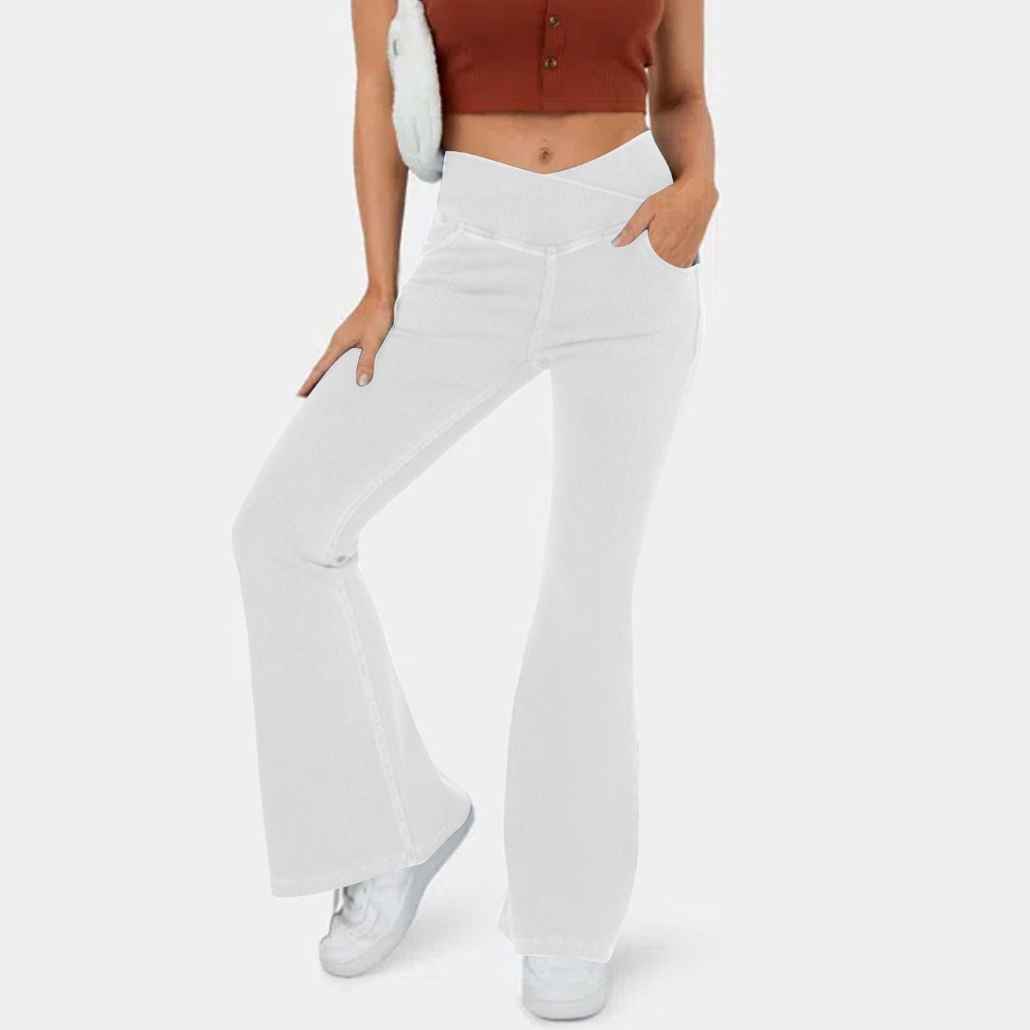 -50% OFF【XS-4XL】Traperice visokog struka, uskog kroja i zvonastog kroja koje podižu bokove
