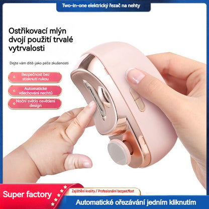 💅 ✨ Nová verze 2026! Automatický pilník na nehty – bezpečná a šetrná péče o nehty 👶🔧