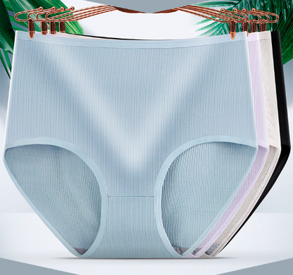 🔥【1 juego de 8 piezas】🔥 Rebajas de invierno 🔥 Ropa interior antibacteriana de cintura alta para mujer que absorbe la humedad