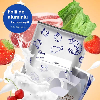 🔥🔥Celkom 120 antibakteriálnych hliníkových fóliových vrecúšok, super jednoduché použitie, pre zachovanie čerstvosti.