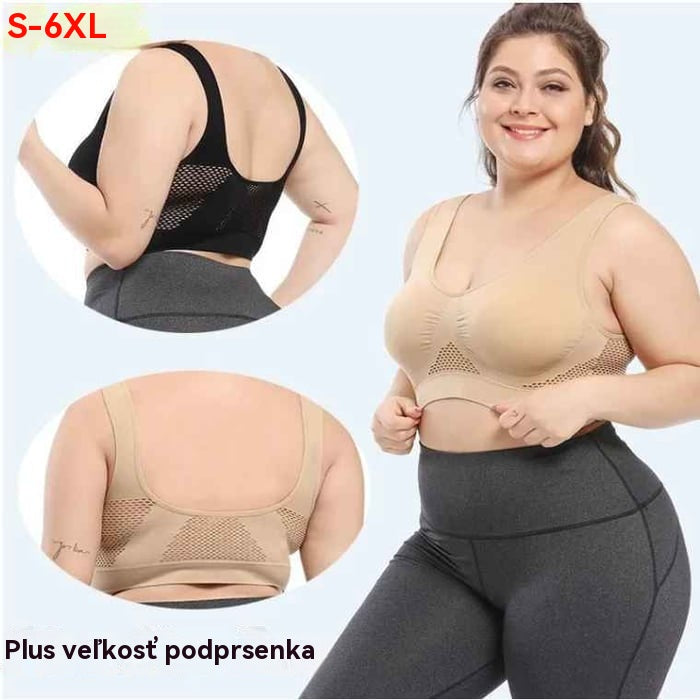 😍【Balenie 2 kusov】Bezšvová podprsenka pre plné veľkosti ❤️ Priedušná a chladivá 【40-120KG】