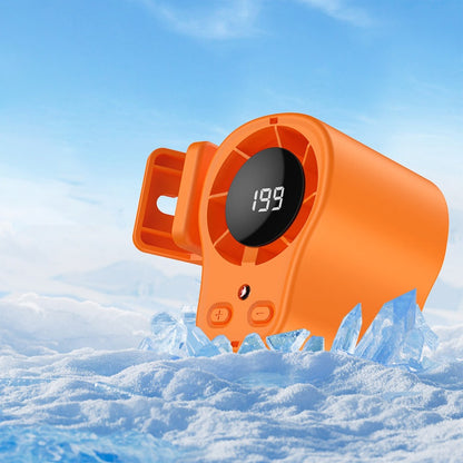 🌀 Ventilador manos libres con pantalla LED, clip integrado y 199 niveles de ajuste